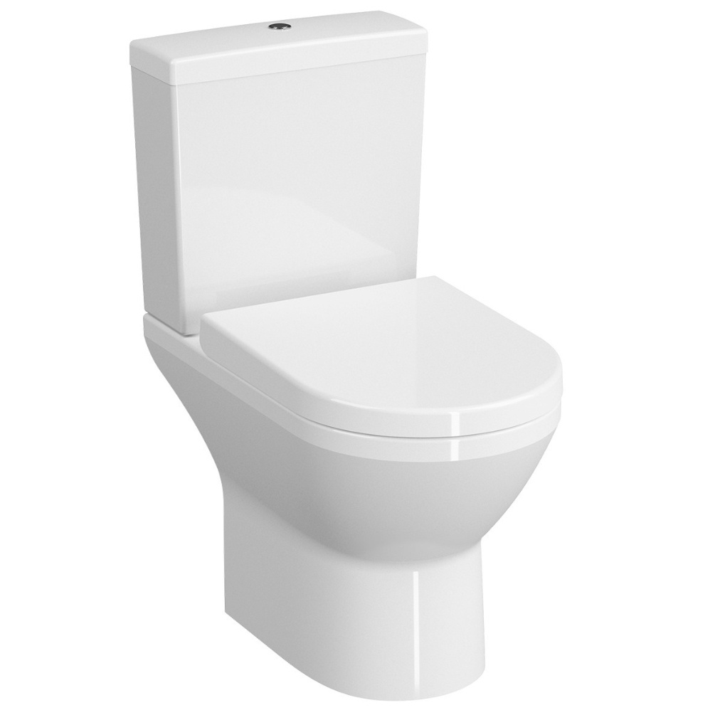 VitrA Integra D-Shape Close Open Back Close Couple Toilet Cut Out